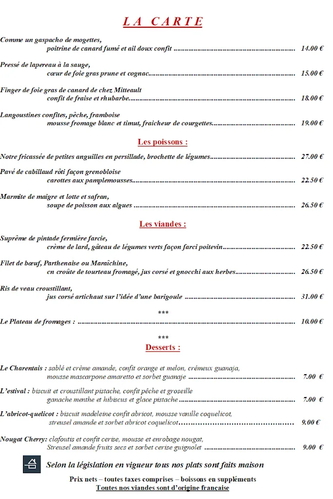 Menu_Le Central_Coulon_immagine_1