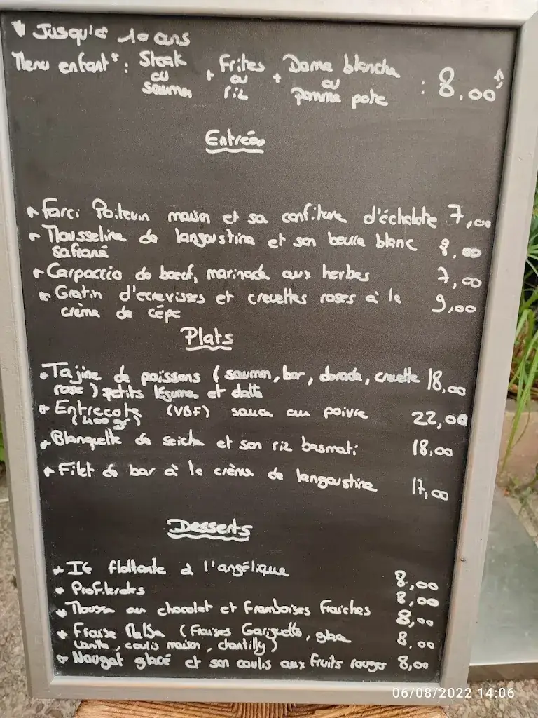 Menu_Le Patio d'Arçais_Arçais_image_2