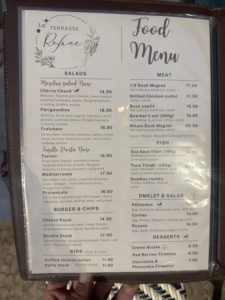 Menu_La Terrasse Roxane_Bergerac_image_2