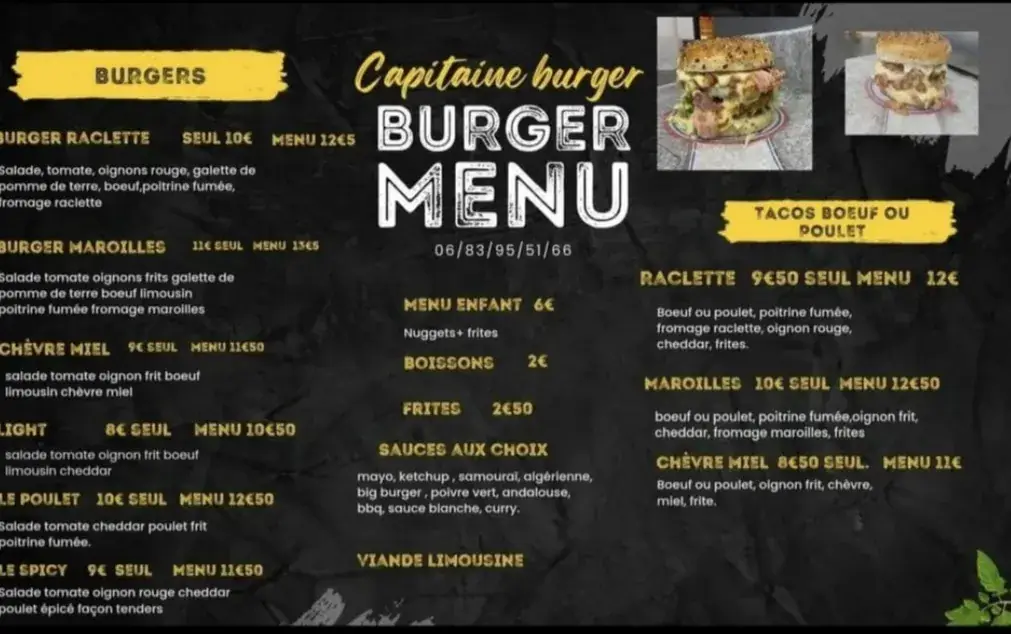 Menu_Capitaine Burger food-truck_Coussac-Bonneval_image_1