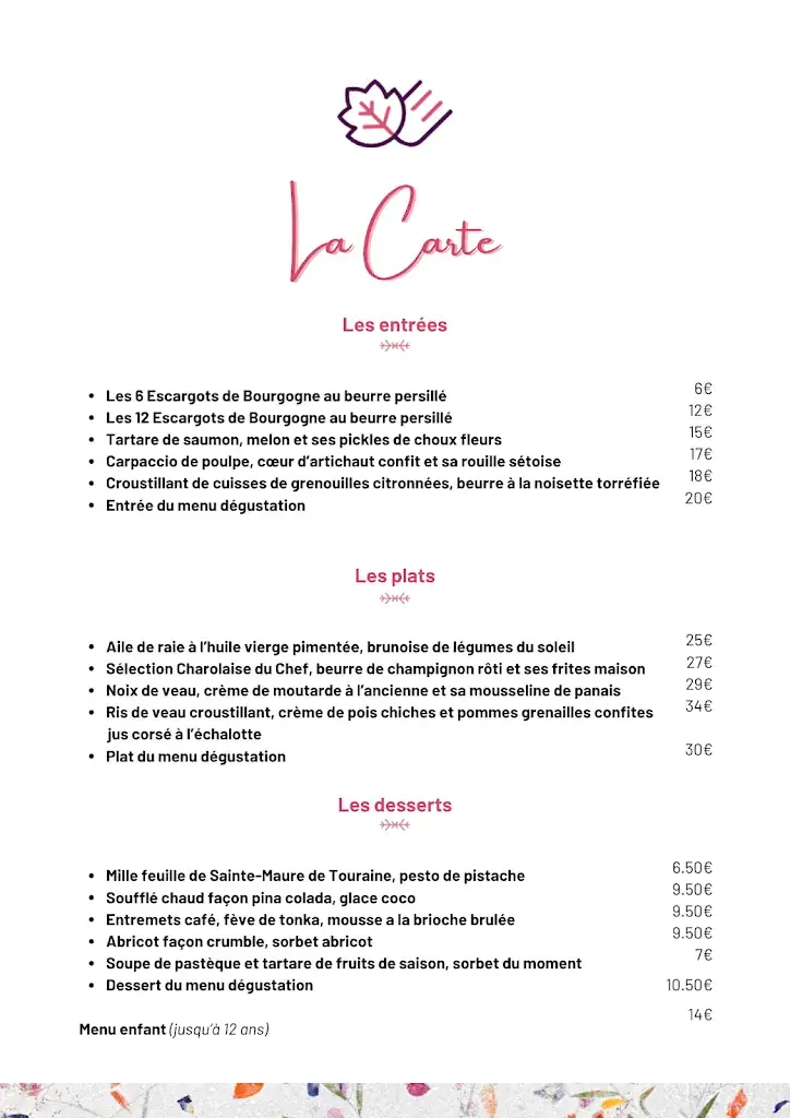 Menu_Auberge Larochette_Bourgvilain_image_1