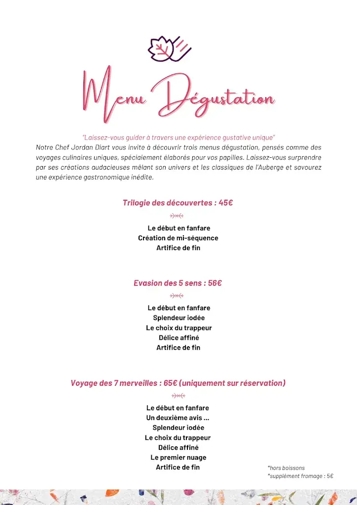 Menu_Auberge Larochette_Bourgvilain_image_2