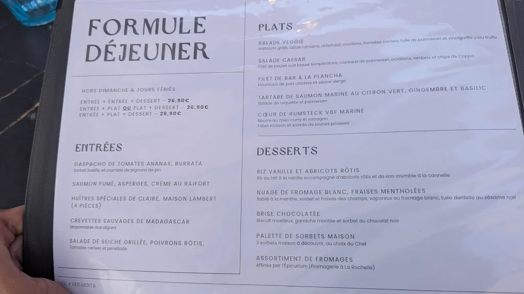 Menu_Les 4 Sergents_Rochelle_image_1