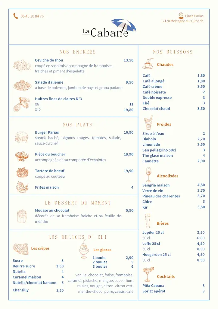 Menu_La Cabane_Mortagne-sur-Gironde_image_1