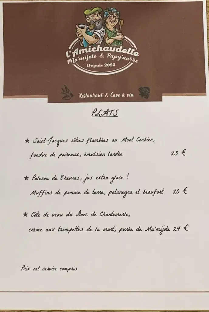 Menu_L' amichaudette_Rochette_image_1