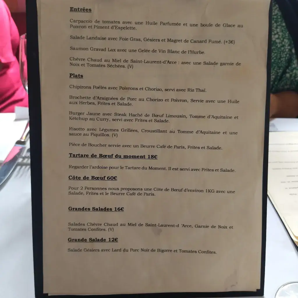 Menu_LE VIGNERON À TABLE_Saint-Laurent-d'Arce_image_4