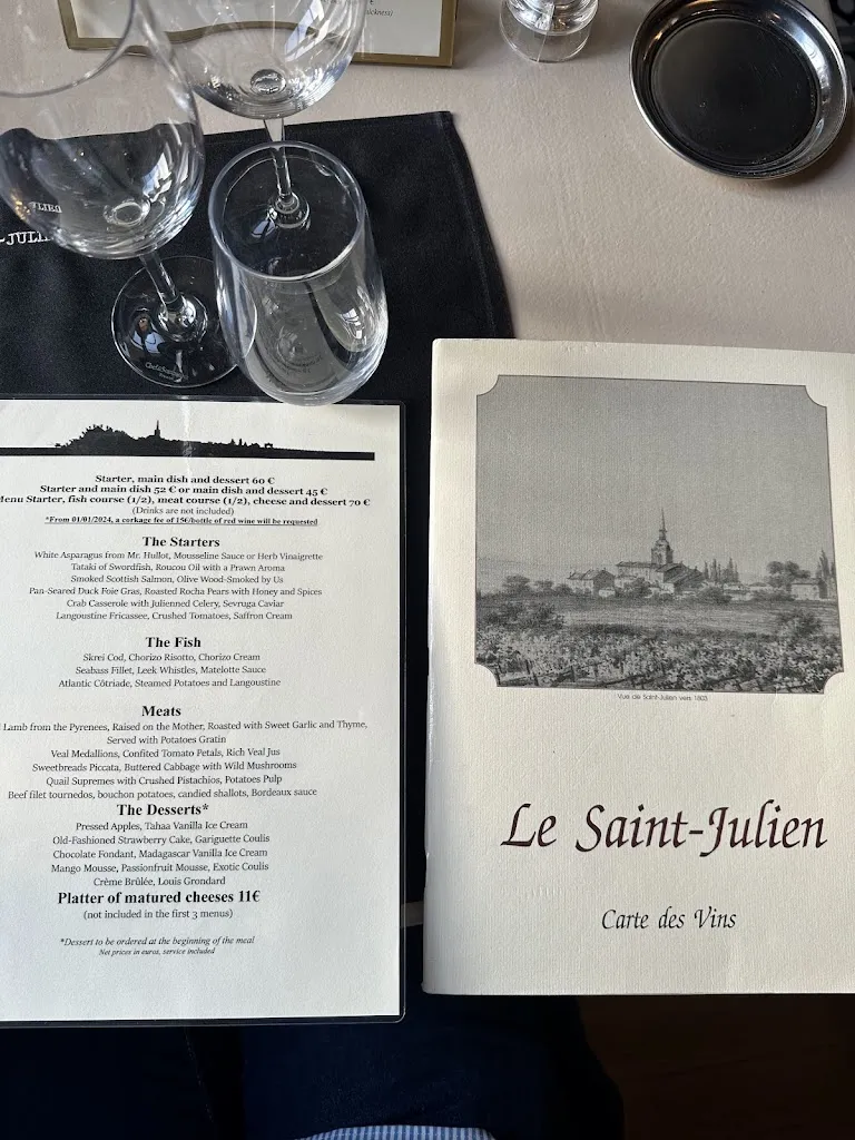 Menu_Restaurant Le Saint Julien_Saint-Julien-Beychevelle_image_2