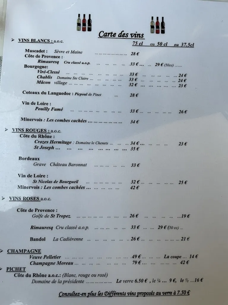 Menu_Restaurant Le Saint Pierre_Tronche_image_1