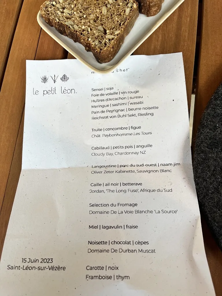 Menu_Le Petit Léon_Saint-Léon-sur-Vézère_image_4