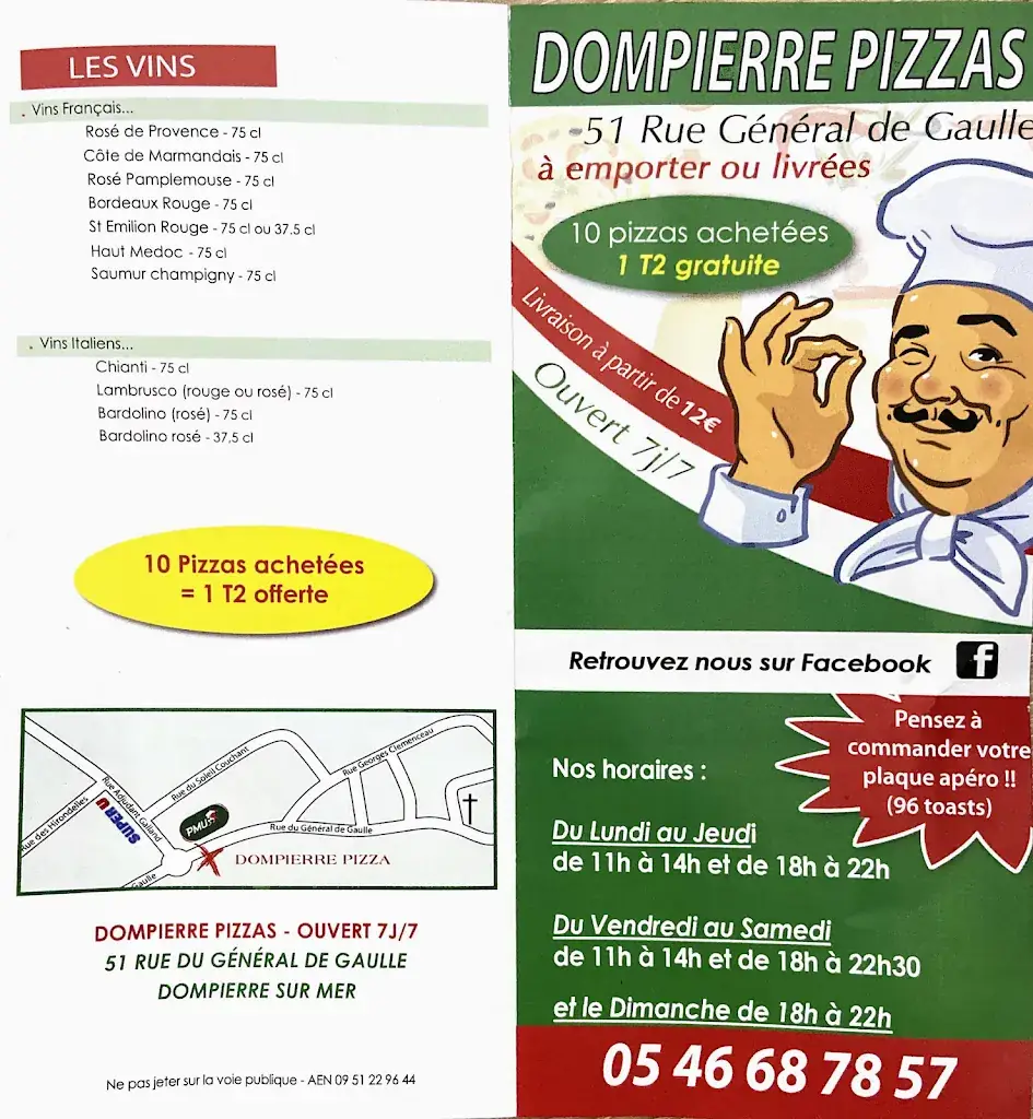 Menu_Dompierre Pizzas_Dompierre-sur-Mer_image_3
