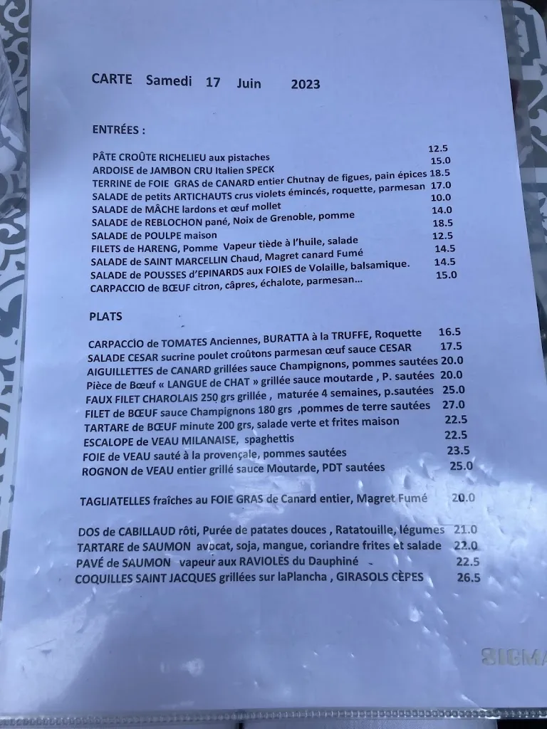 Menu_Les Trois Dauphins_Tronche_image_1