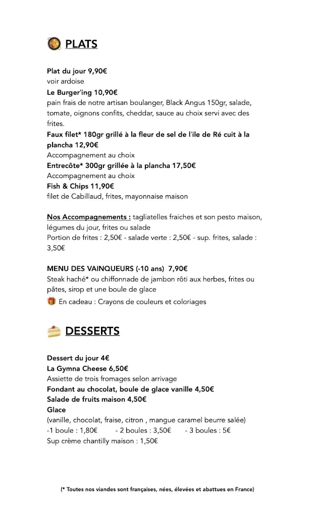 Menu_Le FairPlay_Dompierre-sur-Mer_immagine_1