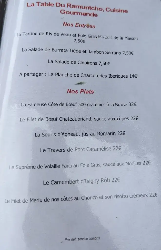 Menu_Le Ramuntcho_Dax_image_3