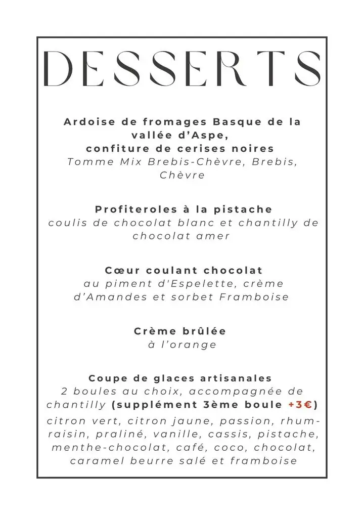 Menu_Restaurant Lou Caçairot_Dax_image_3
