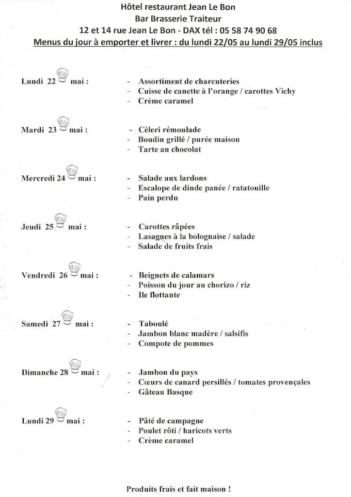Menu_Jean Le Bon_Dax_image_3