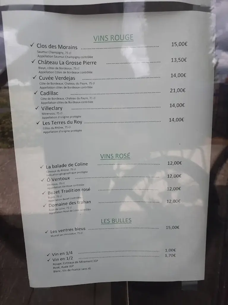 Menu_sarl le lucky_Échiré_image_2