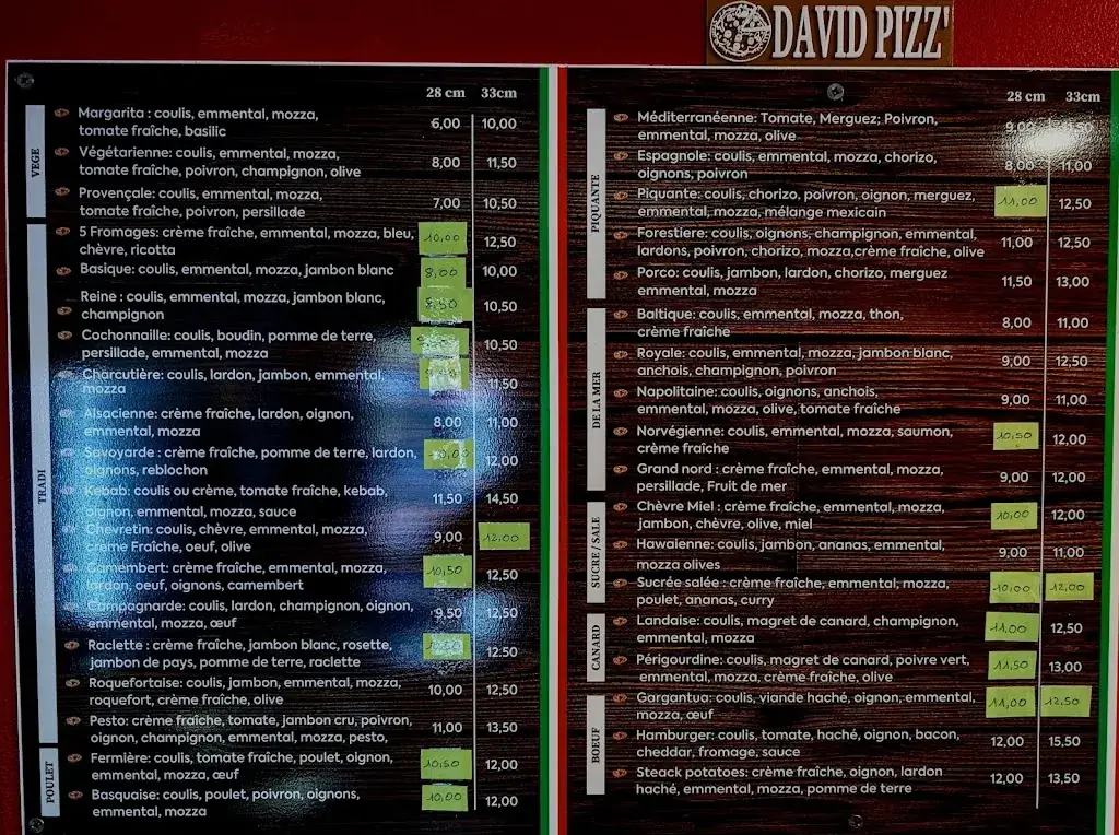 Menu_David Pizz'_Échillais_image_1