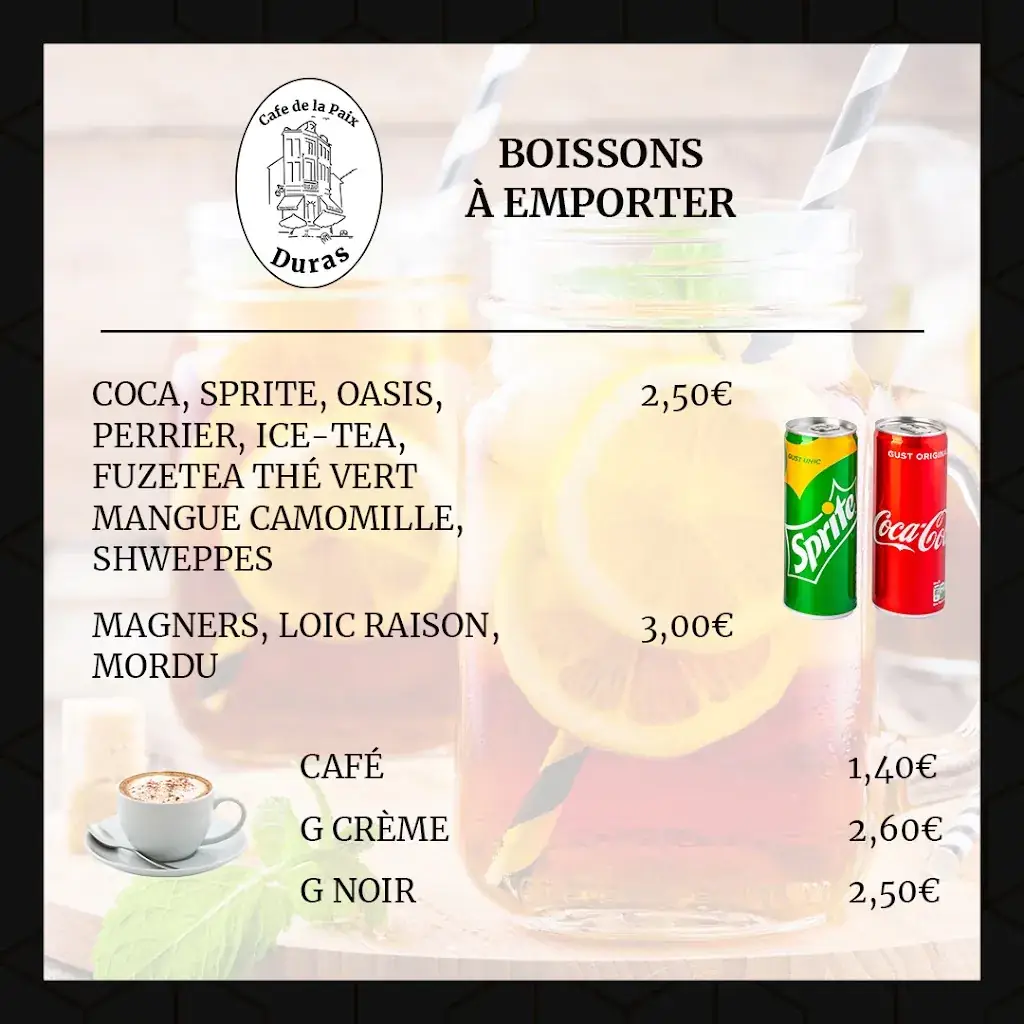 Menü_Café De La Paix_Duras_Bild_2
