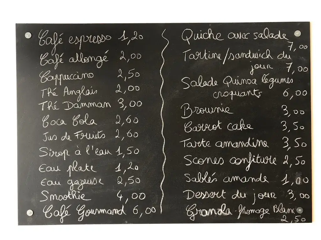 Menu_The old bookshop_Duras_image_2