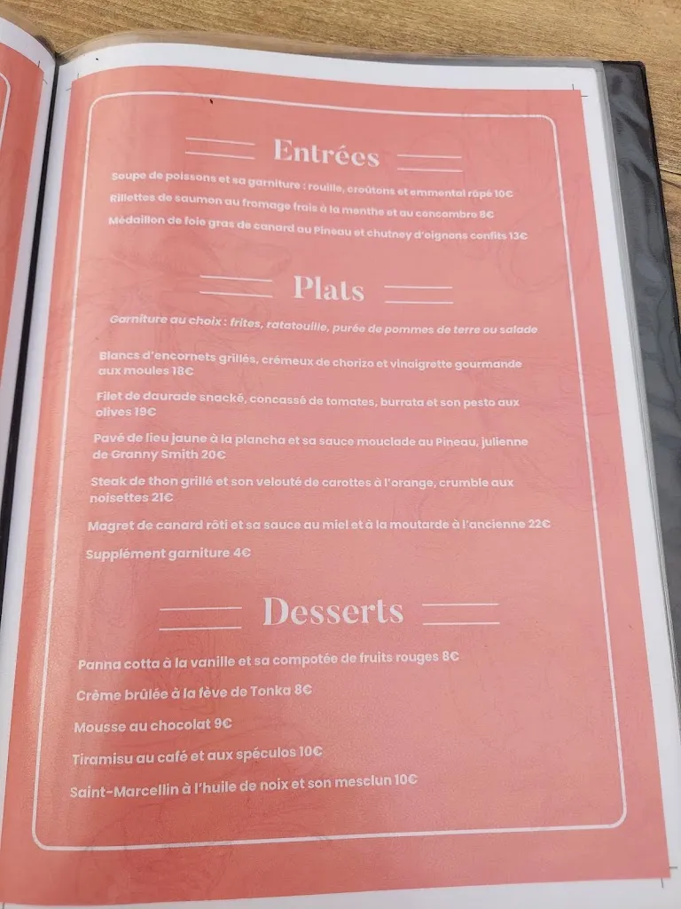 Menu_Les Viviers De L'Océan_Esnandes_image_1