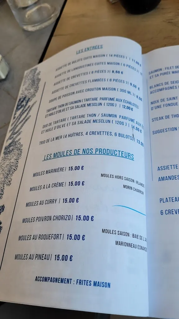 Menu_Les Viviers De L'Océan_Esnandes_image_4