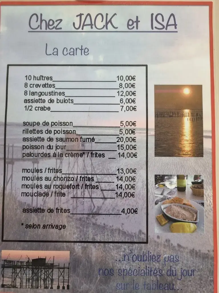 Menü_Chez Jack et Isa_Marsilly_Bild_2