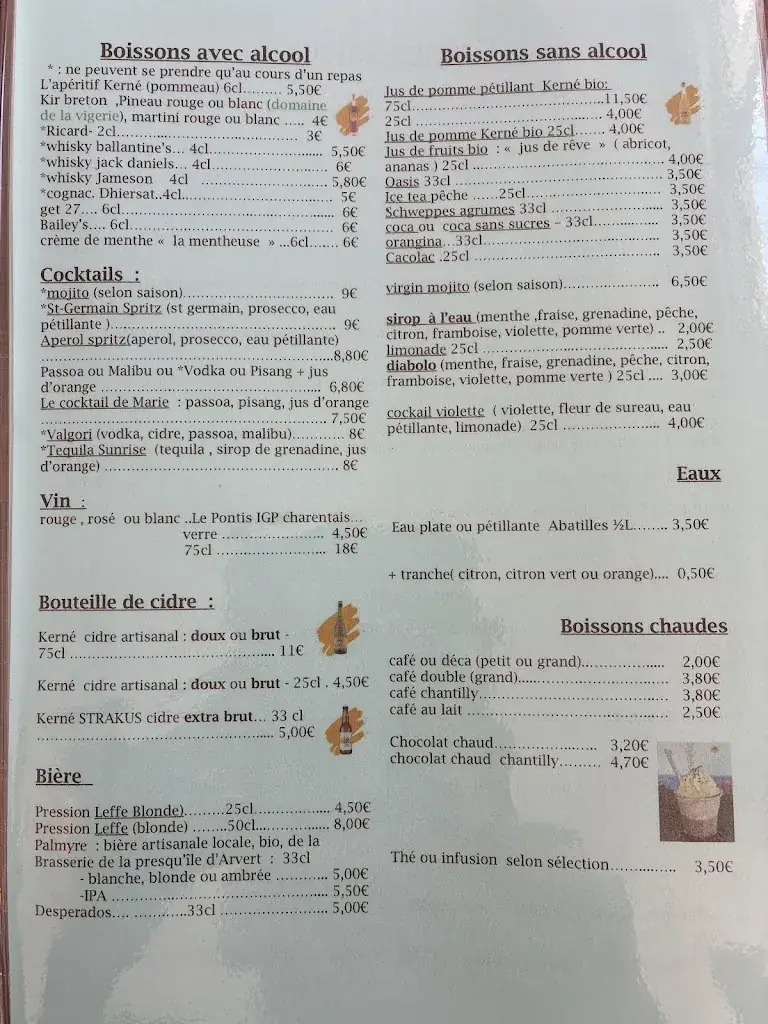 Menu_Le Petit Sabot_Étaules_image_1