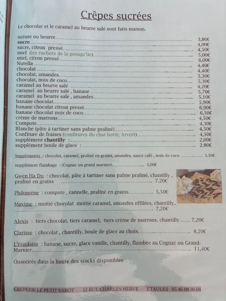 Menu_Le Petit Sabot_Étaules_image_3