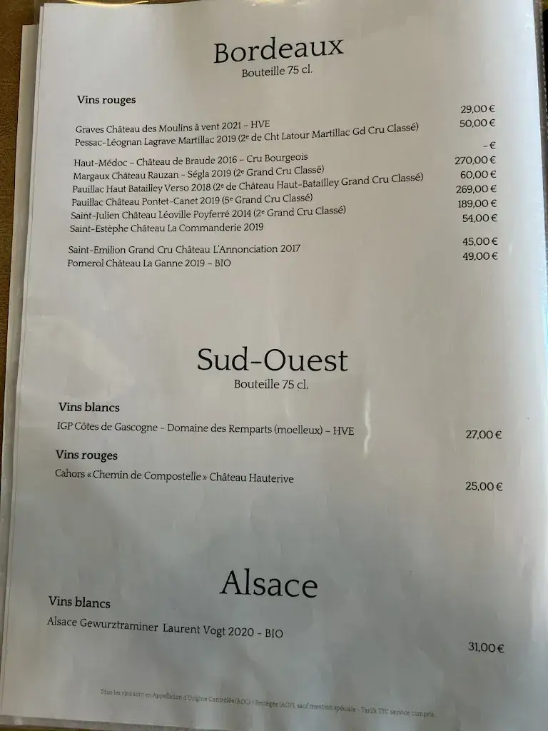 Menu_Le 59 degrés_Évaux-les-Bains_immagine_2