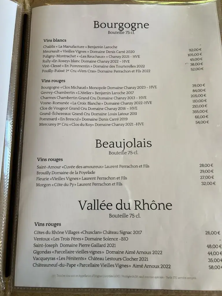 Menu_Le 59 degrés_Évaux-les-Bains_immagine_4