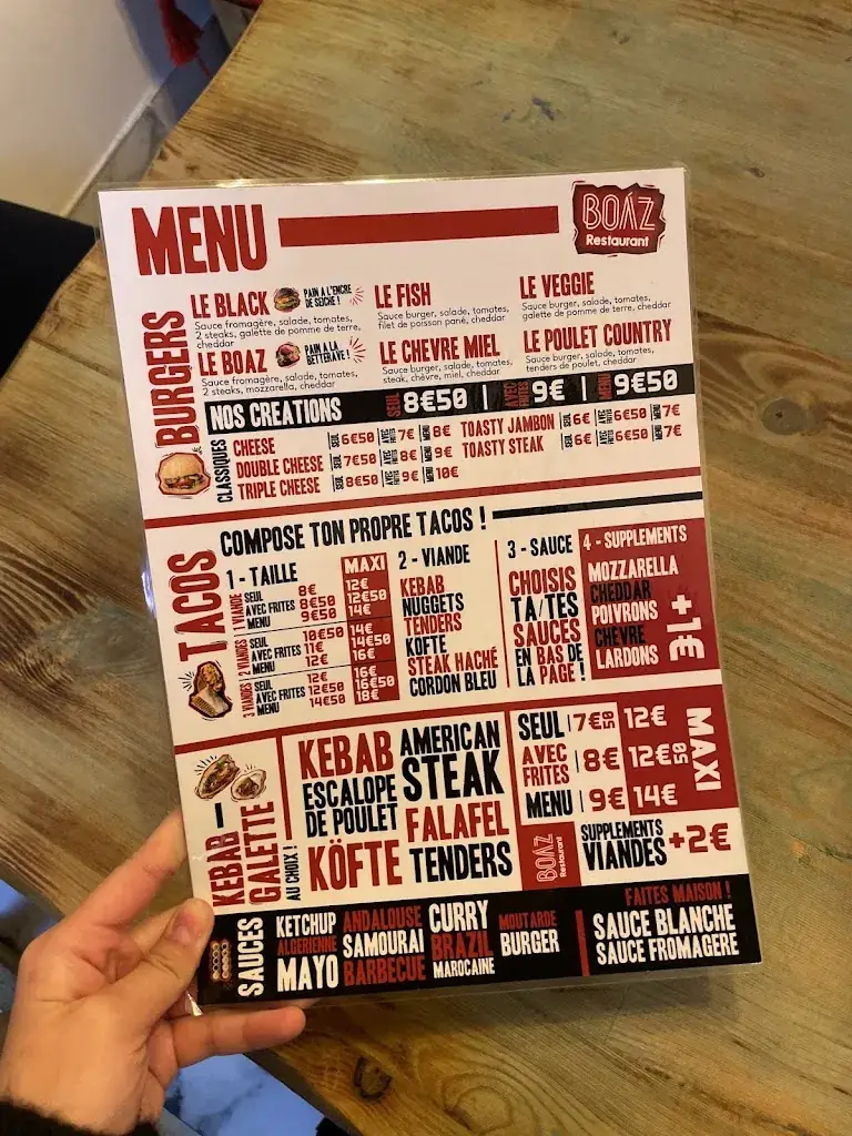 Menu_BOAZ Restaurant_Égletons_image_1