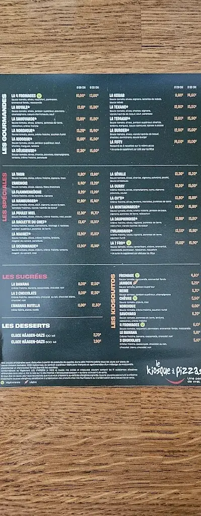 Menu_Le kiosque à pizzas Egletons_Égletons_image_2