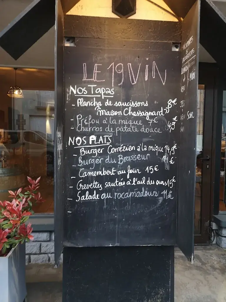 Menu_Le 19 Vin_Égletons_image_1