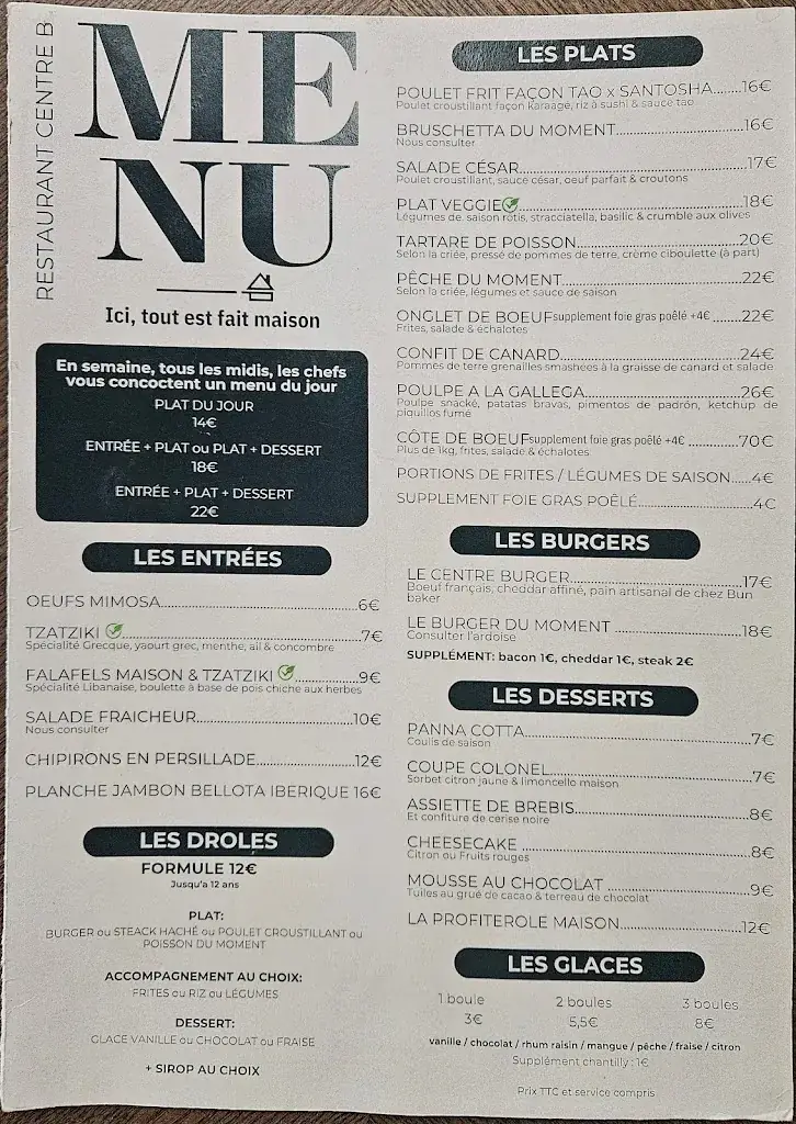 Menu_Le Centre B_Eysines_image_1