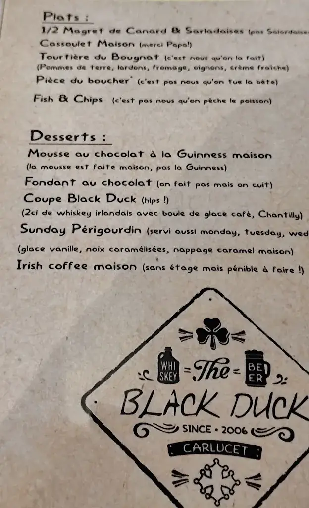 Menu_The Black Duck_Saint-Crépin-et-Carlucet_image_3