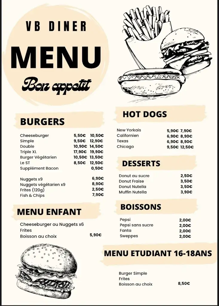 Menu_VB DINER_Excideuil_image_1