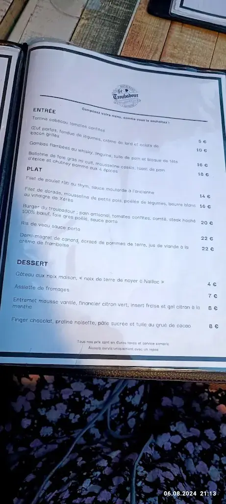 Menu_Le Troubadour_Hautefort_image_2