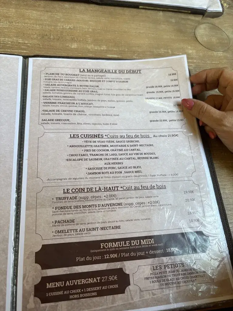 Menu_AUBERGE du Petit Mas_Issoire_image_3