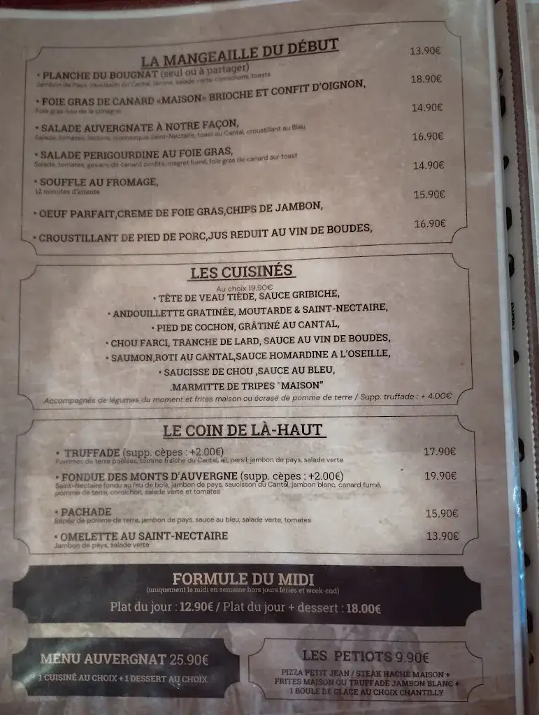 Menu_AUBERGE du Petit Mas_Issoire_image_4