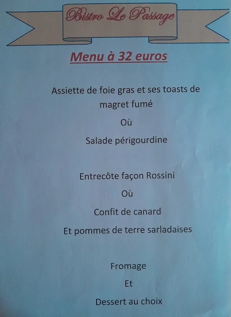 Menu_Bistro Le Passage_Tourtoirac_immagine_1