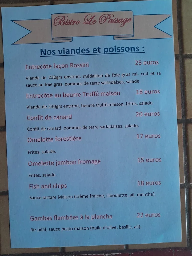 Menu_Bistro Le Passage_Tourtoirac_immagine_3
