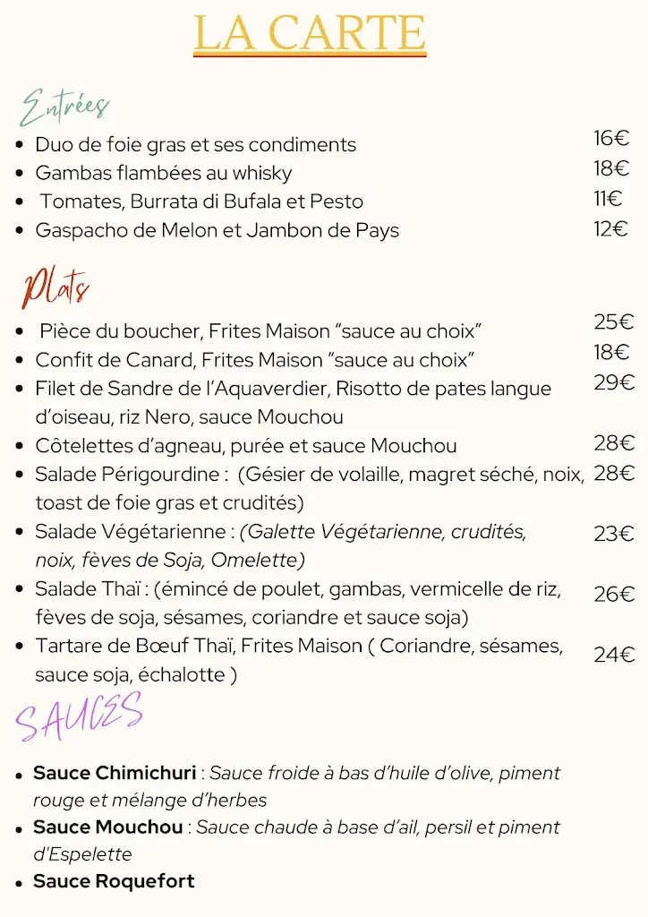 Menu_Bar Restaurant des Forges_Savignac-Lédrier_image_2