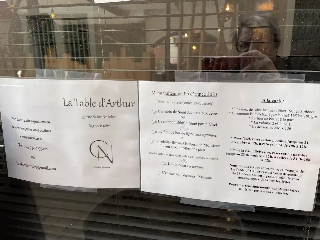 Menü_La Table d'Arthur_Issoire_Bild_2