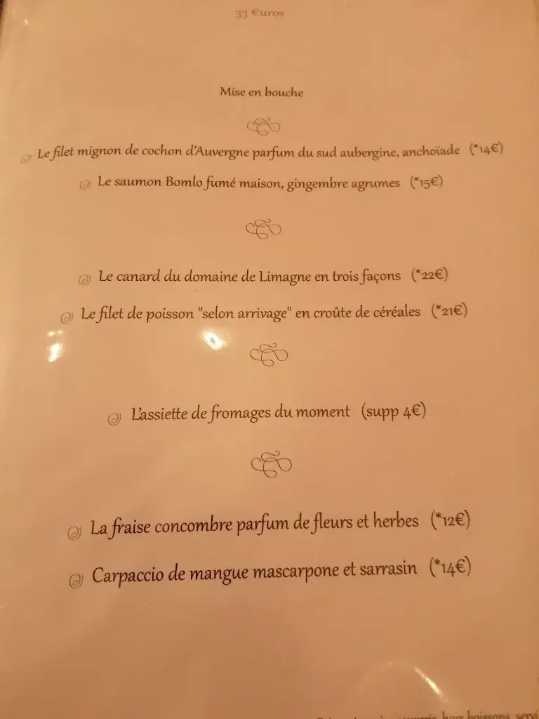 Menü_La Table d'Arthur_Issoire_Bild_4