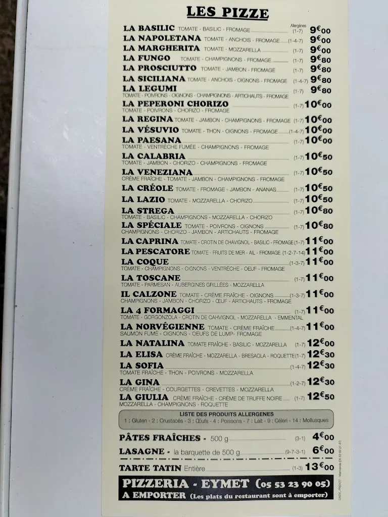 Menu_Restaurant Italien des Arcades_Eymet_image_3