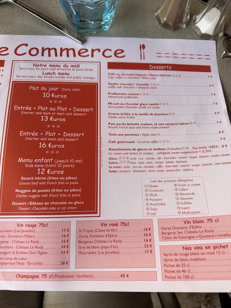 Menu_Le Bistrot du Commerce_Miramont-de-Guyenne_image_4