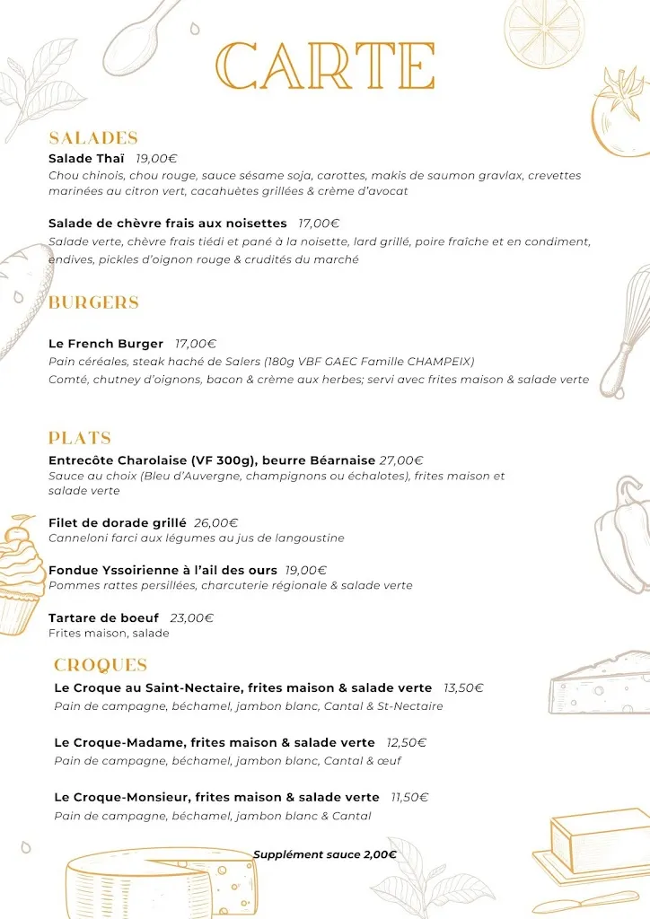 Menu_Brasserie Tabac Le Français_Issoire_image_1