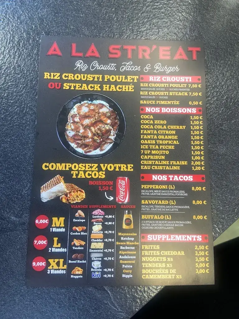 Menu_A La Str'eat_Fargues-Saint-Hilaire_image_1