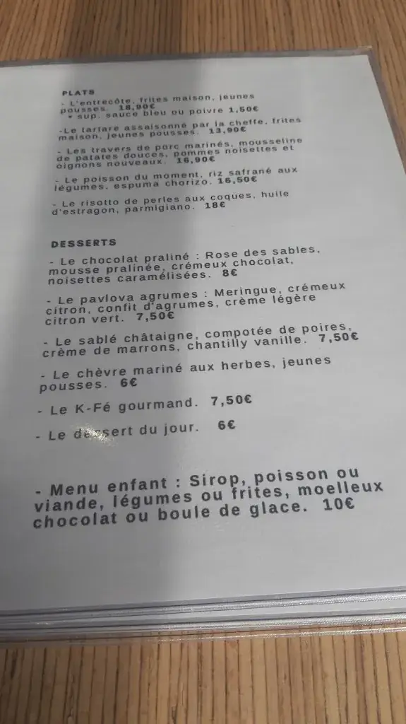 Menu_Restaurant Le Hiatus_Avignon_image_1