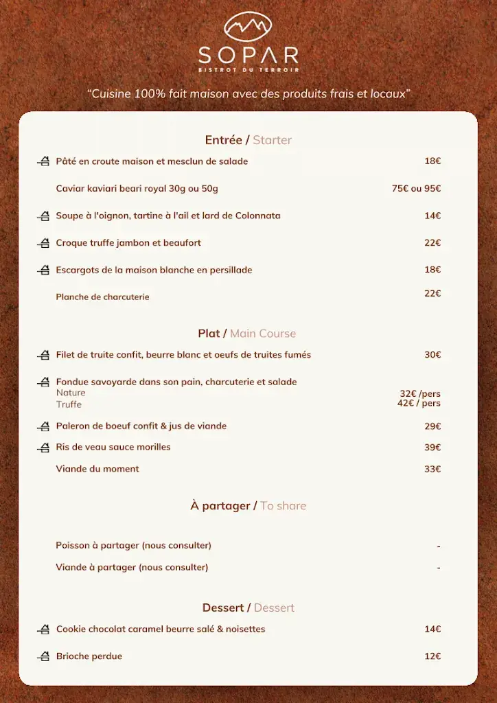 Menu_Sopar Restaurant_Fontcouverte-la-Toussuire_image_1